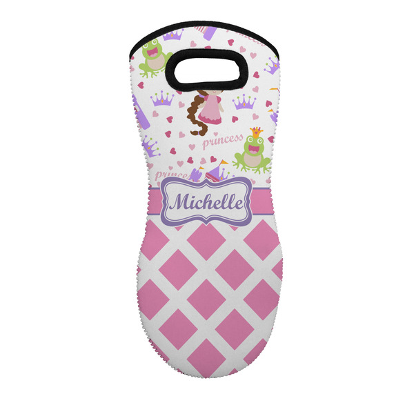 Custom Princess & Diamond Print Neoprene Oven Mitt w/ Name or Text