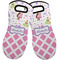 Princess & Diamond Print Neoprene Oven Mitts - Set of 2 w/ Name or Text