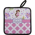 Princess & Diamond Print Pot Holder w/ Name or Text