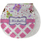 Princess & Diamond Print Burp Pad - Velour w/ Name or Text