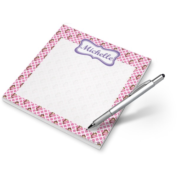 Custom Princess & Diamond Print Notepad (Personalized)
