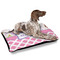 Princess & Diamond Print Outdoor Dog Beds - Large - IN CONTEXT