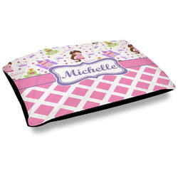 Princess & Diamond Print Outdoor Dog Bed - Large (Personalized)