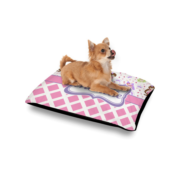 Princess & Diamond Print Outdoor Dog Beds - Small - IN CONTEXT