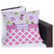 Princess & Diamond Print Outdoor Pillow - 18" (Personalized)