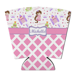 Princess & Diamond Print Party Cup Sleeve - with Bottom (Personalized)