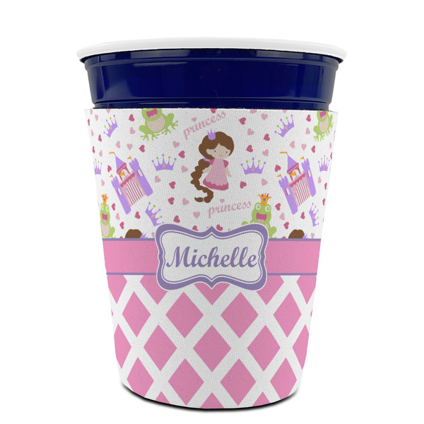 Princess & Diamond Print Party Cup Sleeves - without bottom - FRONT (on cup)
