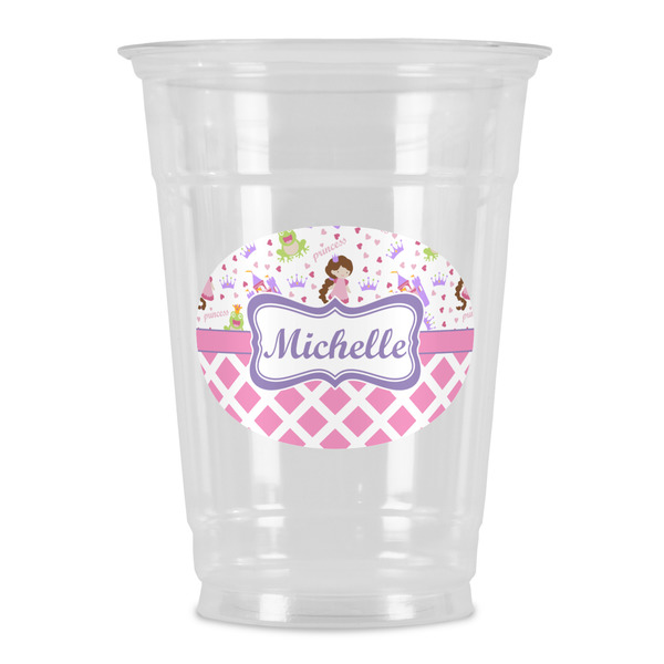 Custom Princess & Diamond Print Party Cups - 16oz (Personalized)