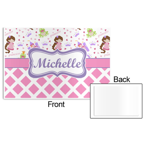 Princess & Diamond Print Disposable Paper Placemat - Front & Back
