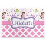 Princess & Diamond Print Disposable Paper Placemats (Personalized)