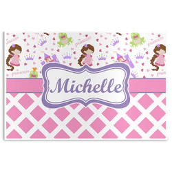 Princess & Diamond Print Disposable Paper Placemats (Personalized)