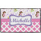 Princess & Diamond Print Door Mat - 60"x36" (Personalized)