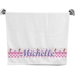 Princess & Diamond Print Bath Towel (Personalized)