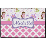 Princess & Diamond Print Door Mat - 36"x24" (Personalized)
