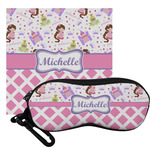 Princess & Diamond Print Eyeglass Case & Cloth (Personalized)