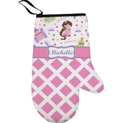 Princess & Diamond Print Oven Mitt (Personalized)