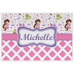 Princess & Diamond Print Laminated Placemat w/ Name or Text