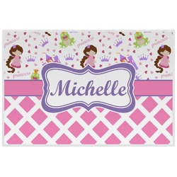 Princess & Diamond Print Laminated Placemat w/ Name or Text
