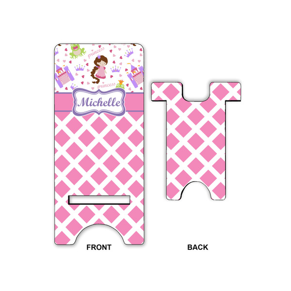 Princess & Diamond Print Phone Stand - Front & Back