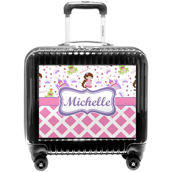 Custom Princess & Diamond Print Pilot / Flight Suitcase (Personalized)