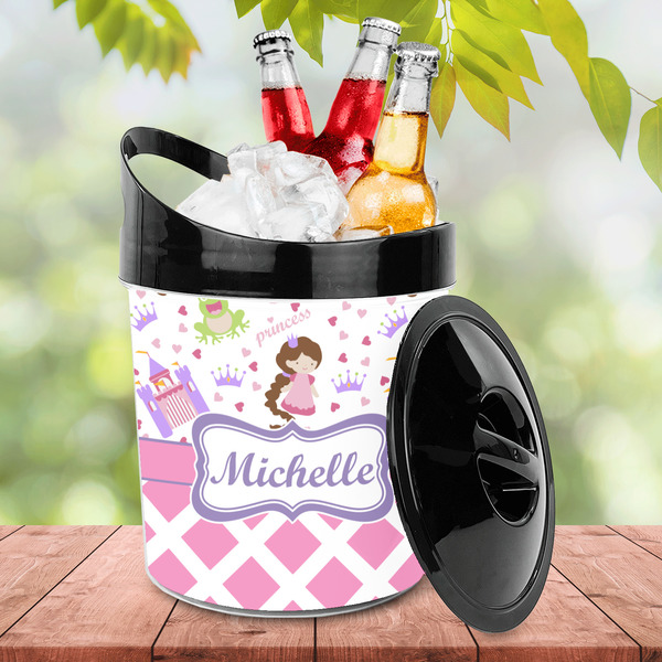 Princess & Diamond Print Plastic Ice Bucket - LIFESTYLE