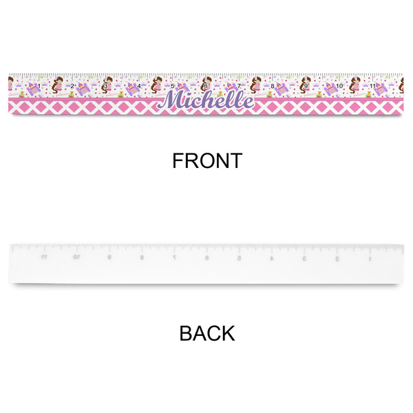 Princess & Diamond Print Plastic Ruler - 12" - APPROVAL