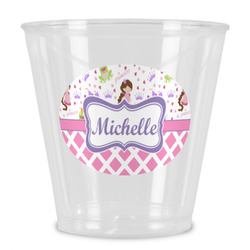 Princess & Diamond Print Plastic Shot Glass (Personalized)
