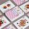 Princess & Diamond Print Playing Cards - Front & Back View