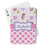 Princess & Diamond Print Playing Cards (Personalized)