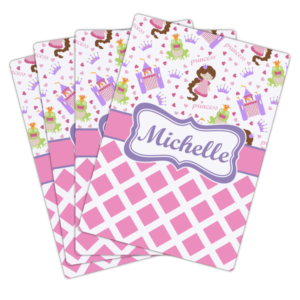 Princess & Diamond Print Playing Cards - Hand Back View