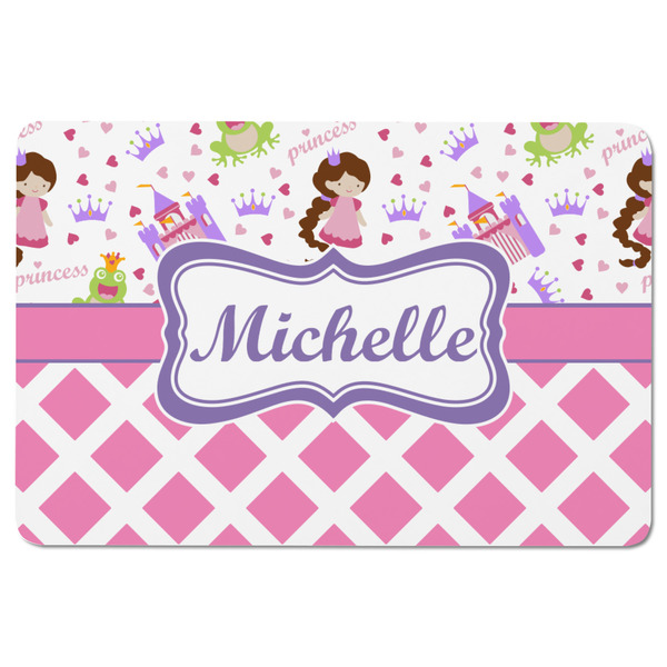 Princess & Diamond Print Rectangular Fridge Magnet - FRONT