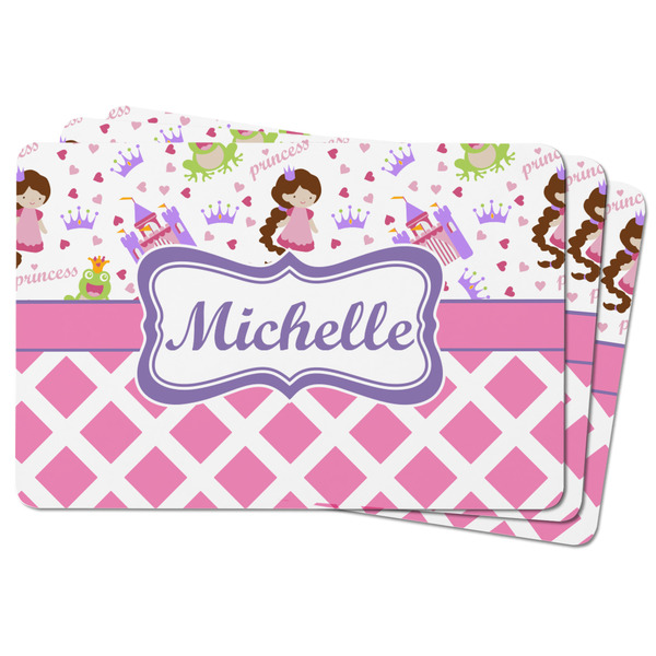 Princess & Diamond Print Rectangular Fridge Magnet - THREE