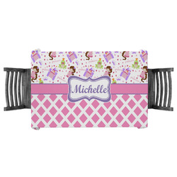 Princess & Diamond Print Tablecloth - 58"x58" (Personalized)