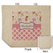 Princess & Diamond Print Reusable Cotton Grocery Bag - Front & Back View
