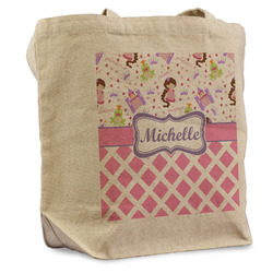 Princess & Diamond Print Reusable Cotton Grocery Bag - Single (Personalized)