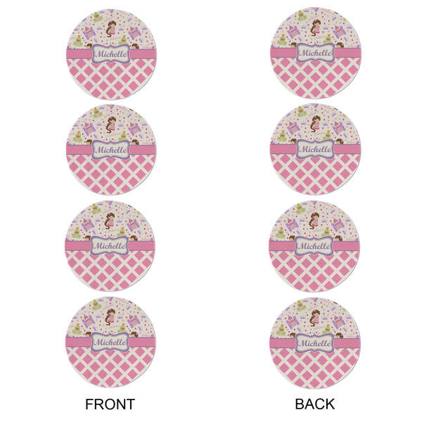 Princess & Diamond Print Round Linen Placemats - APPROVAL Set of 4 (double sided)