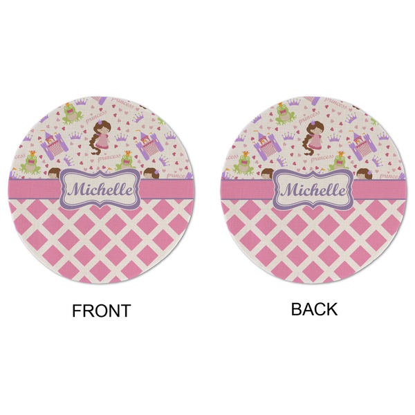 Princess & Diamond Print Round Linen Placemats - APPROVAL (double sided)