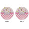 Princess & Diamond Print Round Linen Placemats - APPROVAL (double sided)