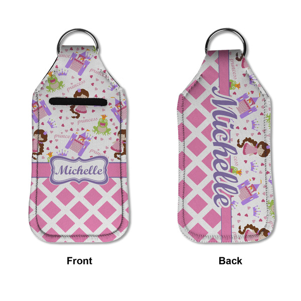 Princess & Diamond Print Sanitizer Holder Keychain - Large APPROVAL (Flat)