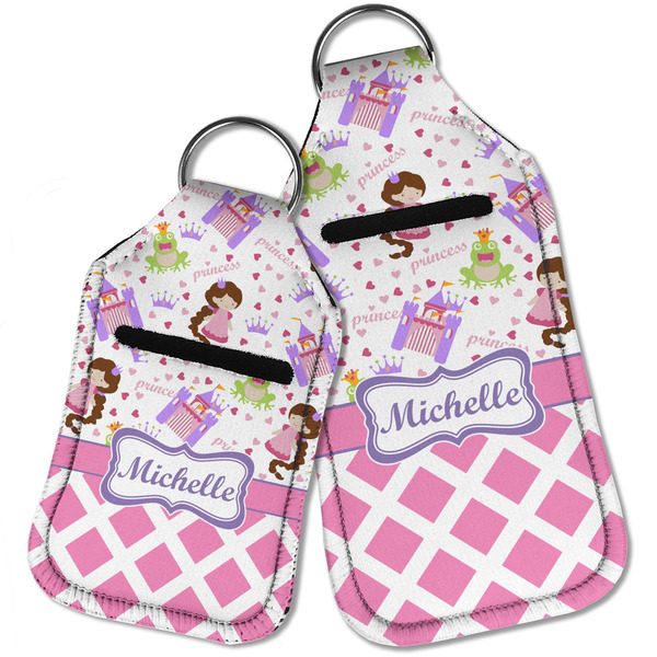 Princess & Diamond Print Sanitizer Holder Keychain - Parent Main