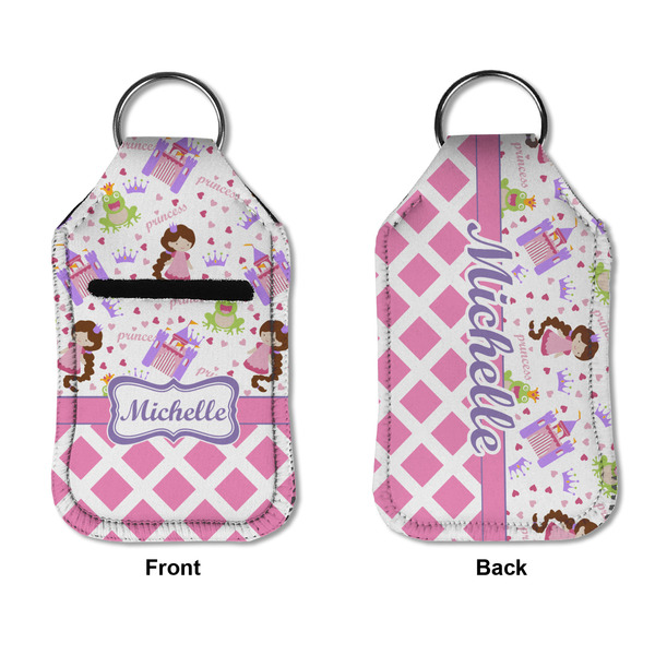 Princess & Diamond Print Sanitizer Holder Keychain - Small APPROVAL (Flat)