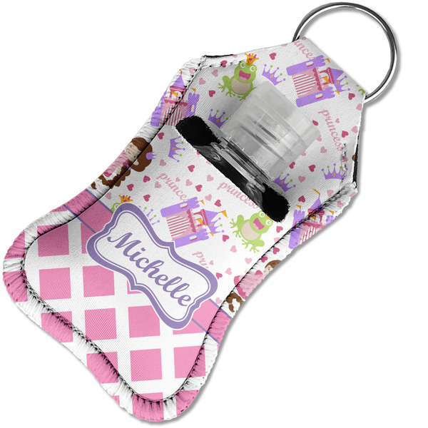 Princess & Diamond Print Sanitizer Holder Keychain - Small in Case