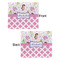 Princess & Diamond Print Security Blanket - Front & Back View
