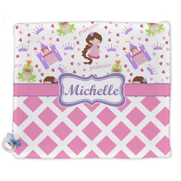 Custom Princess & Diamond Print Security Blankets - Double Sided (Personalized)
