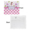 Princess & Diamond Print Security Blanket - Front & White Back View
