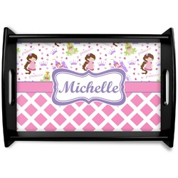 Princess & Diamond Print Wooden Tray (Personalized)