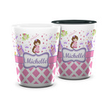 Princess & Diamond Print Ceramic Shot Glass - 1.5 oz (Personalized)