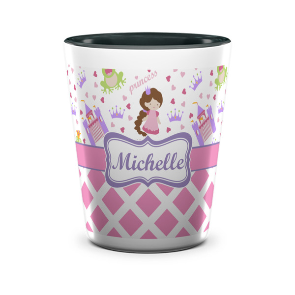 Princess & Diamond Print Shot Glass - Two Tone - FRONT