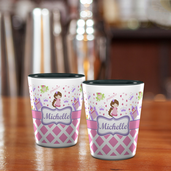 Princess & Diamond Print Shot Glass - Two Tone - LIFESTYLE