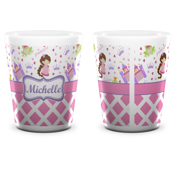 Princess & Diamond Print Shot Glass - White - APPROVAL